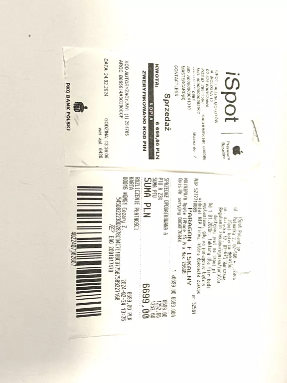 TELEFON IPHONE 15 PRO MAX PUDEŁKO FAKTURA NATURAL TITANUM 256GB