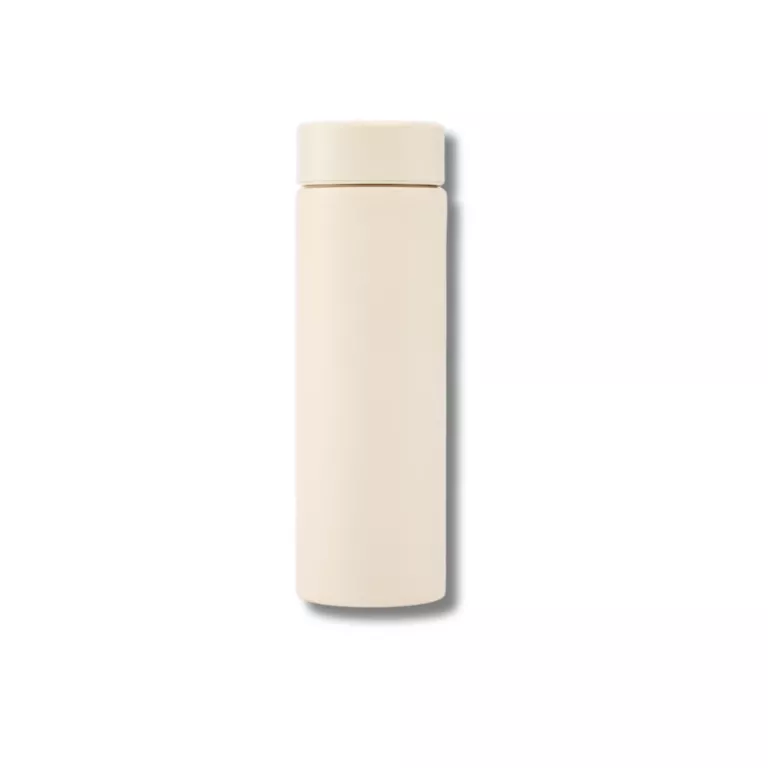 DUŻA METALOWA BUTELKA NA WODĘ NATURAL CREAM