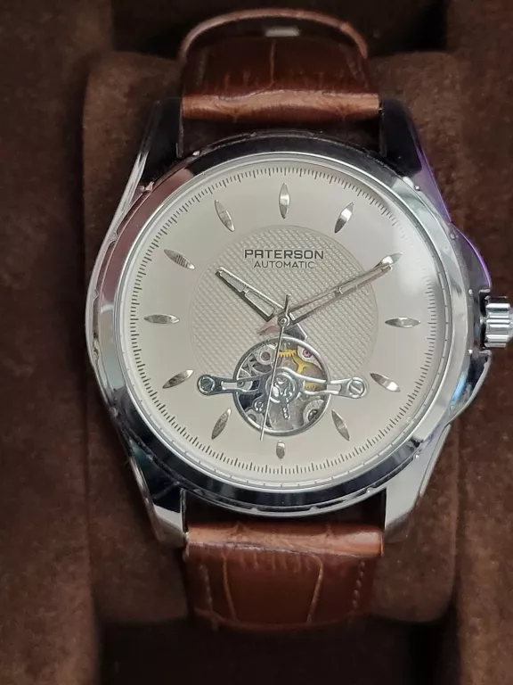 ZEGAREK AUTOMATYCZNY PATERSON 3668 AUTOMATIC SZAFIROWE SZKŁO