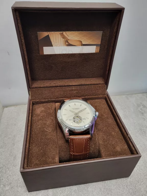 ZEGAREK AUTOMATYCZNY PATERSON 3668 AUTOMATIC SZAFIROWE SZKŁO