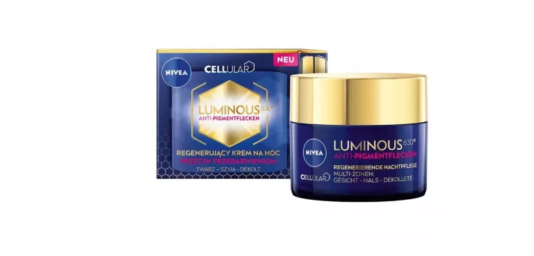 KREM PRZECIW PRZEBARWIENIOM DO TWARZY NIVEA CELLULAR LUMINOUS NA NOC 50 ML
