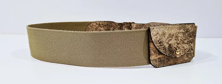 LAUREN RALPH PASEK Z KIESZONKĄ KHAKI ROZM S OLIWKOWY