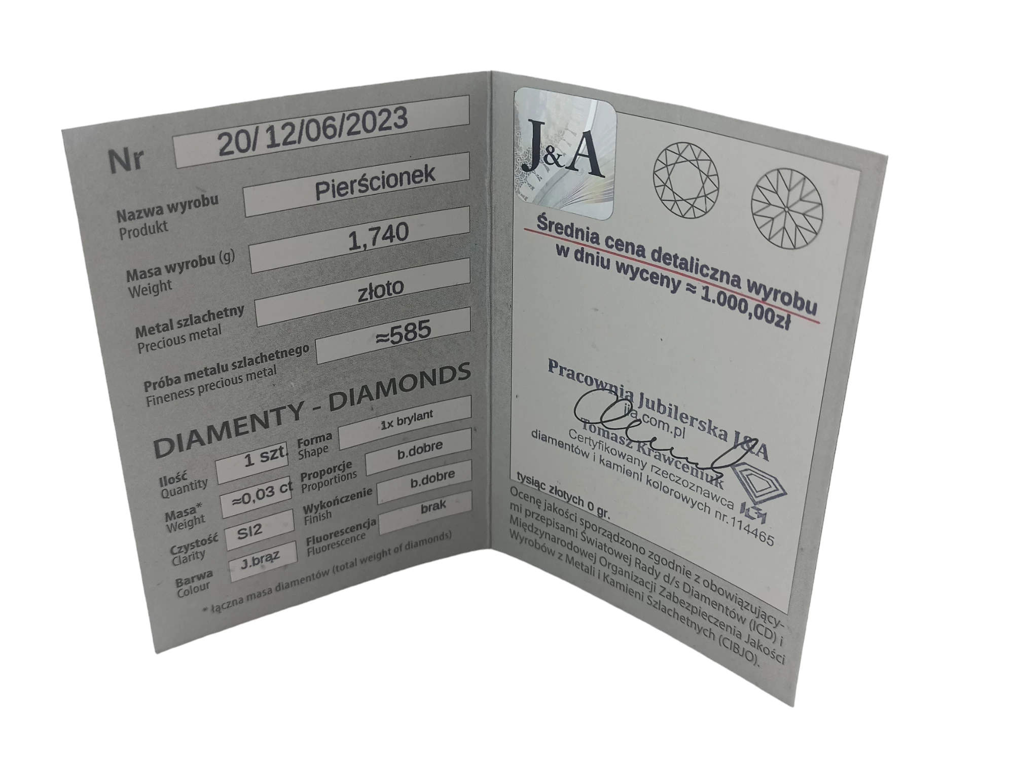 boski-zloty-pierscionek-z-diamentami-certyfikat-pr585-rozmiarsrednica-wew-mm-372-15