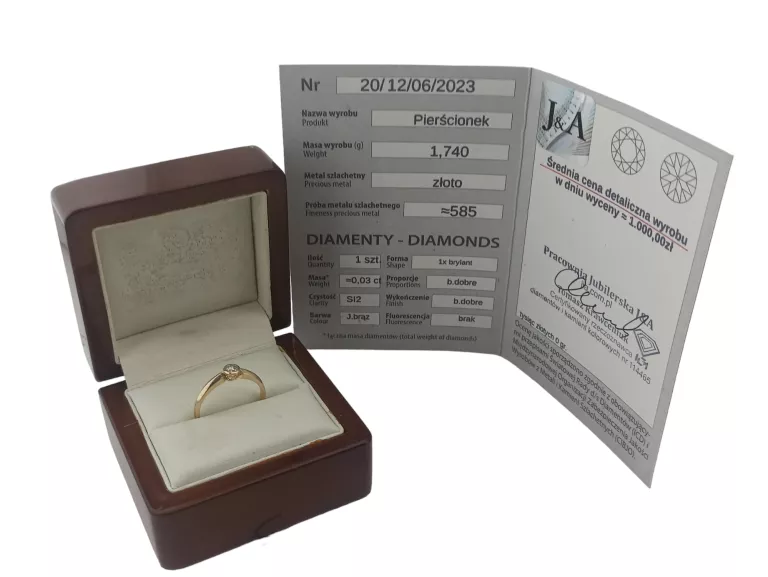 boski-zloty-pierscionek-z-diamentami-certyfikat-pr585-hallera-53-wroclaw