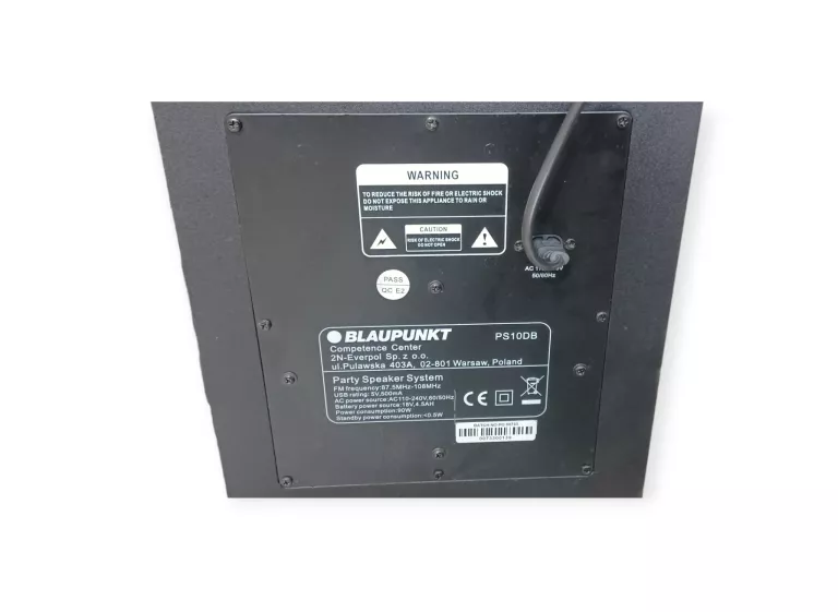 GŁOŚNIK POWER AUDIO BLAUPUNKT PS10DB