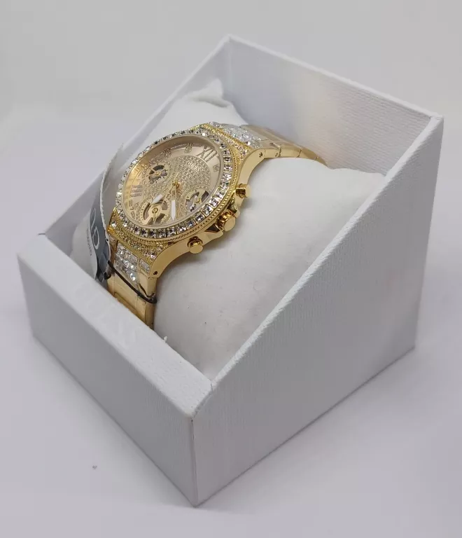 ZEGAREK DAMSKI GUESS GW0320L2 CYRKONIE ZŁOTY
