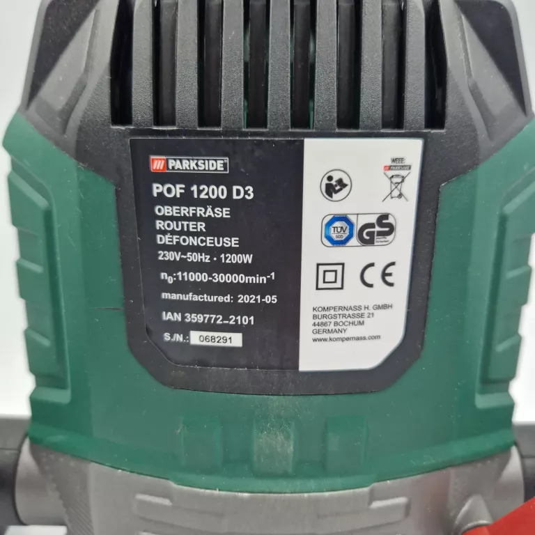 FREZARKA PARKSIDE POF 1200 D3