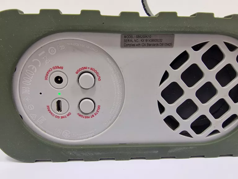 PHILIPS PRZENOŚNY GŁOŚNIK BEZPRZEWODOWY SB5200K/10 ZIELONY 10 W