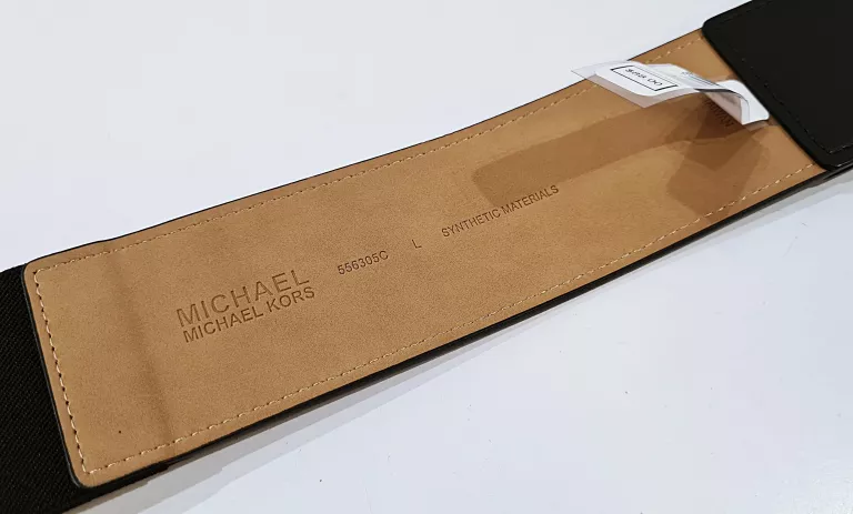 PASEK MICHAEL KORS LOGO GUMA SZEROKA ROZM L