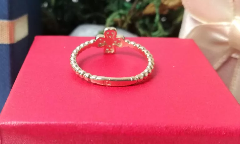 ZŁOTY PIERŚCIONEK KONICZYNKA 1,66GR 585 R12 J