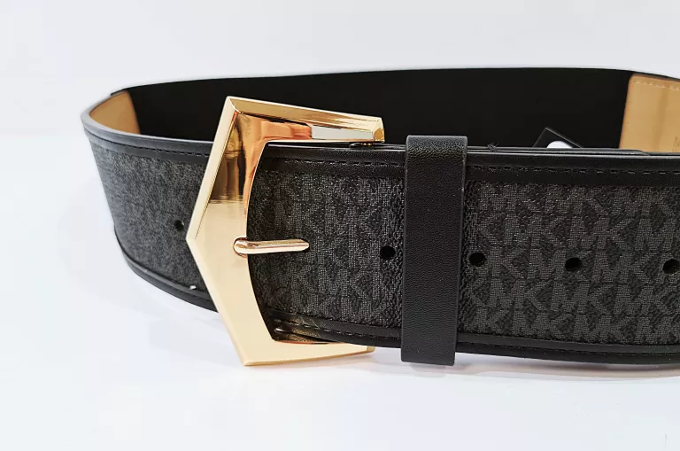 PASEK MICHAEL KORS LOGO GUMA SZEROKA ROZM L