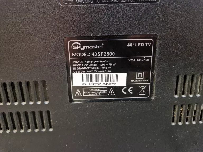 TELEWIZOR SKYMASTER 40SF2500