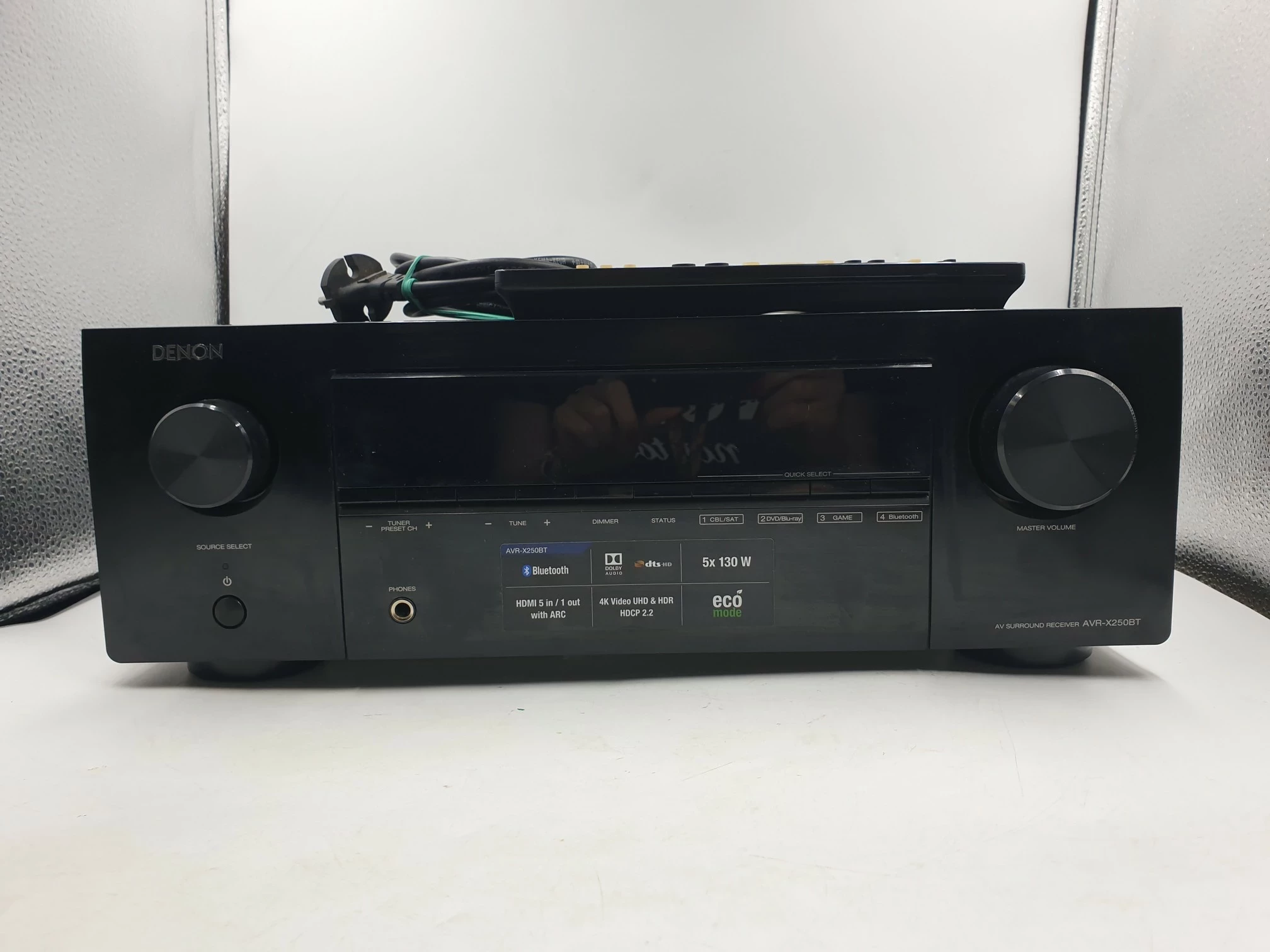 amplituner-denon-avr-x250bt-pilot-zasilacz-stan-uzywany