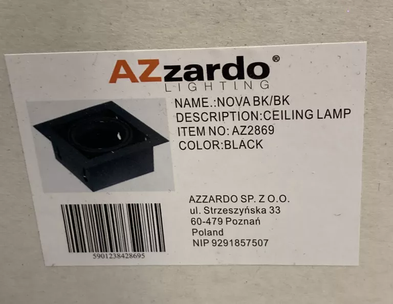 OPRAWA DO LAMPY AZZARDO AZ2869!IGŁA!