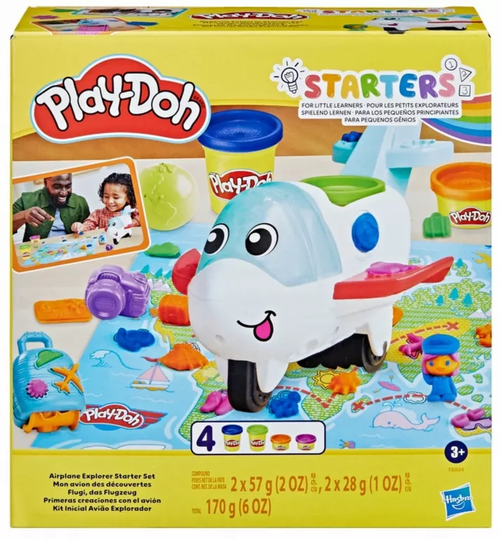 HASBRO CIASTOLINA PLAY-DOH STARTERS ZESTAW SAMOLOT ODKRYWCY F8804