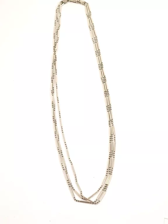 SREBRNY POTRÓJNY ŁAŃCUSZEK 925 12,37G 49CM