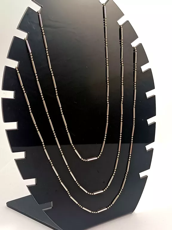 SREBRNY POTRÓJNY ŁAŃCUSZEK 925 12,37G 49CM