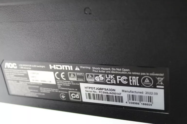 MONITOR AOC U28P2A USB HDMI