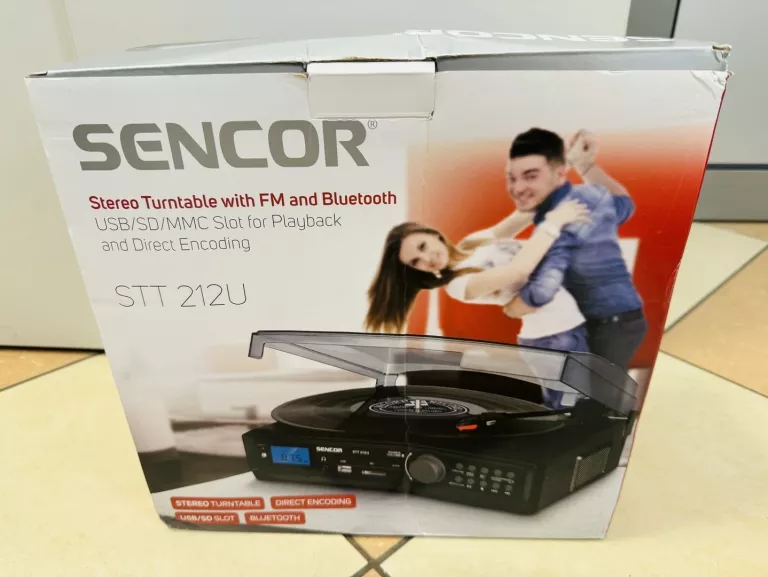GRAMOFON SENCOR STT 212U CZARNY