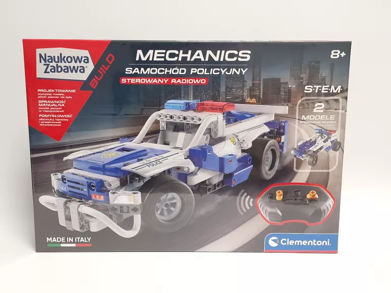 CLEMENTONI LABOLATORIUM MECHANIKI SAMOCHÓD POLICYJNY RC