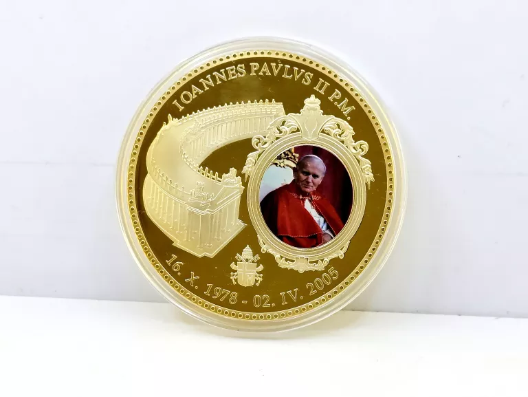 MEDAL JAN PAWEŁ II CIVITAS VATICANA OKOLICZNOŚCIOWY KAPSEL