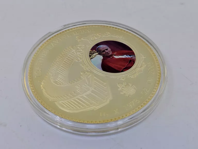 MEDAL JAN PAWEŁ II CIVITAS VATICANA OKOLICZNOŚCIOWY KAPSEL