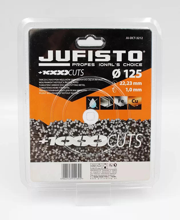 TARCZA DO CIĘCIA STALI JUFISTO JU-DCT-3212 125MM