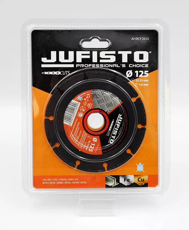 TARCZA DO CIĘCIA STALI JUFISTO JU-DCT-3212 125MM