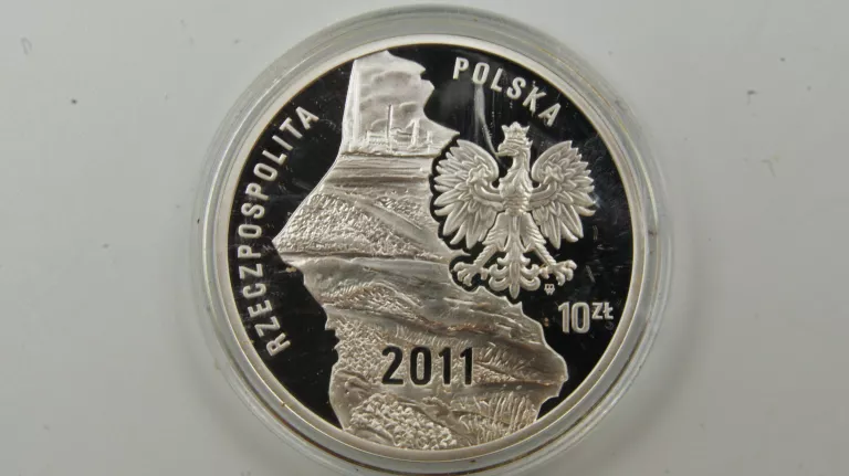 SREBRNA MONETA 10 ZŁ POWSTANIA ŚLĄSKIE 2011 925 14,14G