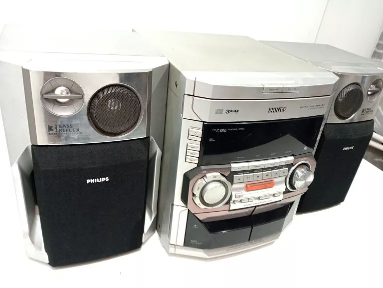 MINI WIEŻA PHILIPS FW-C380-54 Z KOLUMNAMI