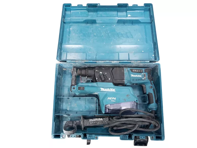 MAKITA HR2650 MŁOTOWIERTARKA SDS-PLUS 800W 2,4J Z ODPYLANIEM Z FILTREM HEP