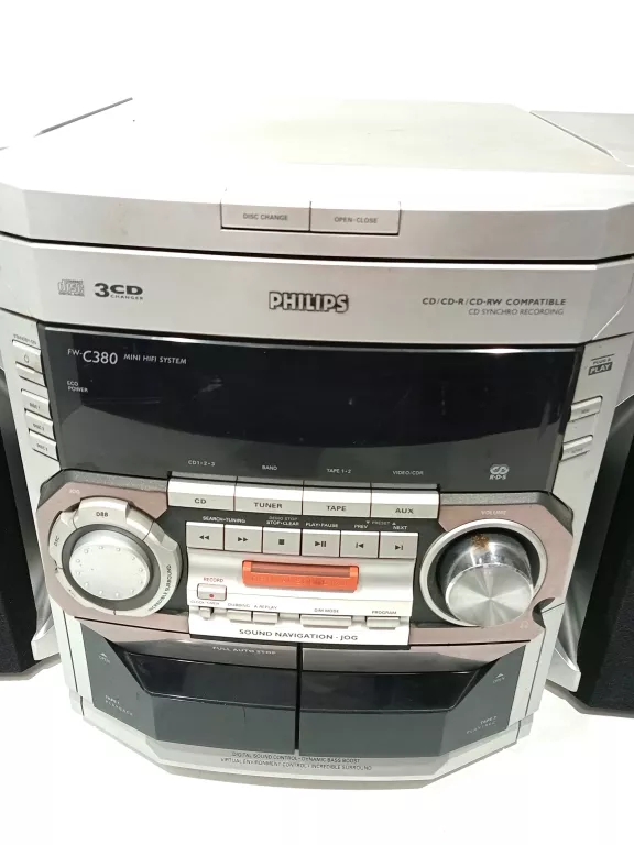 MINI WIEŻA PHILIPS FW-C380-54 Z KOLUMNAMI