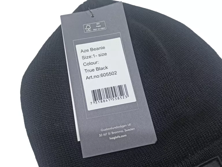 CZAPKA HAGLOFS AZE BEANIE - CZARNA