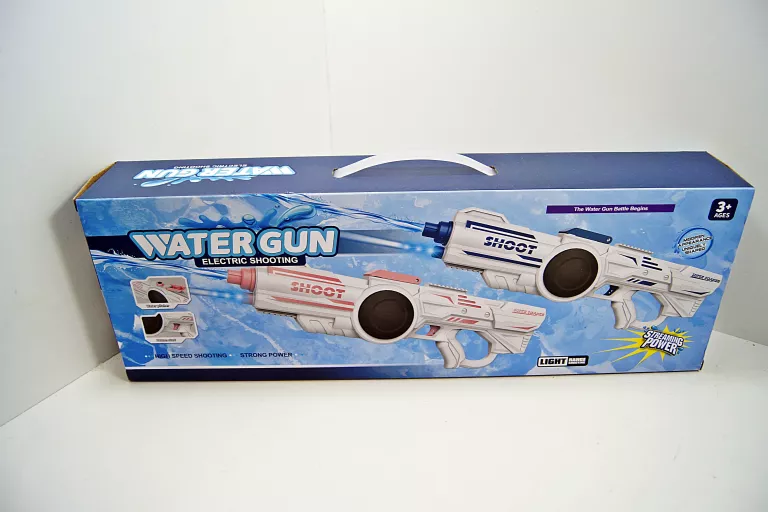 DUŹY PISTOLET NA WODĘ/ WATER GUN ELECTRIC SHOOTING RÓŻOWY