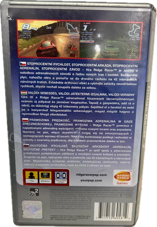 GRA NA KONSOLE PSP RIDGE RACER 2