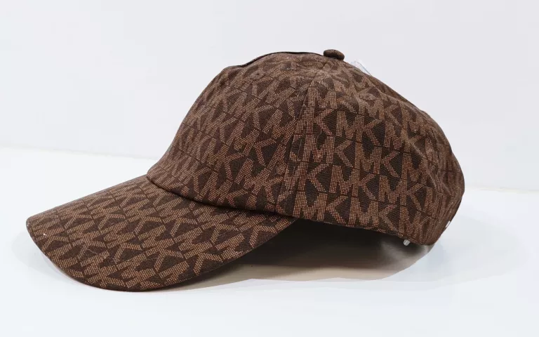 CZAPKA Z DASZKIEM MICHAEL KORS BRĄZOWA LOGO
