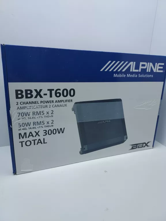 TUBA SAMOCHODOWA ALPINE BBX-T600 WZMACNIACZ SUBWOOFER ALPINE SWT-12S4 #KP