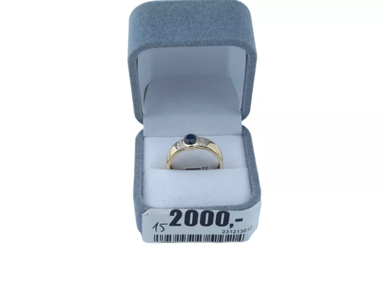 NIESPOTYKANY ZŁOTY PIERŚCIONEK PR.585 R.13 DIAMENT WYCENA