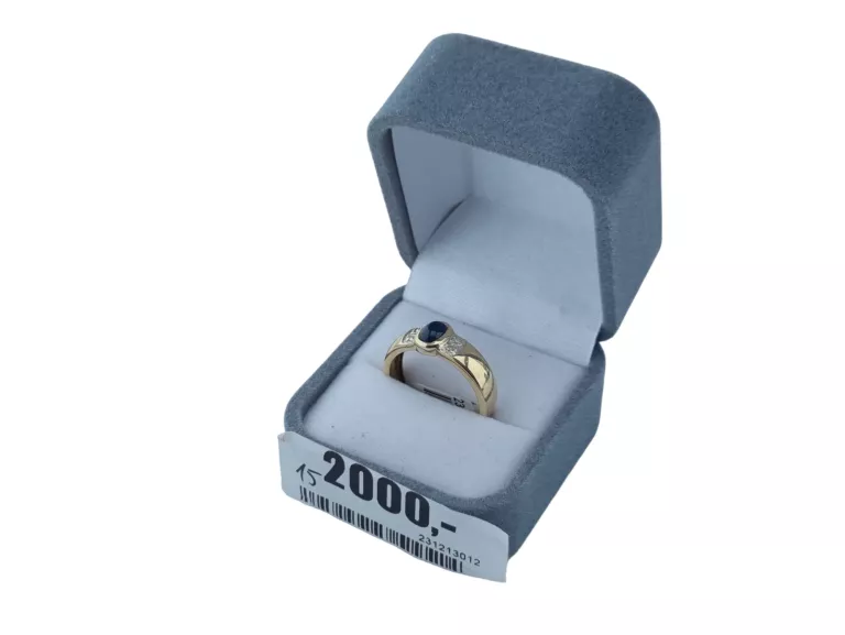 NIESPOTYKANY ZŁOTY PIERŚCIONEK PR.585 R.13 DIAMENT WYCENA