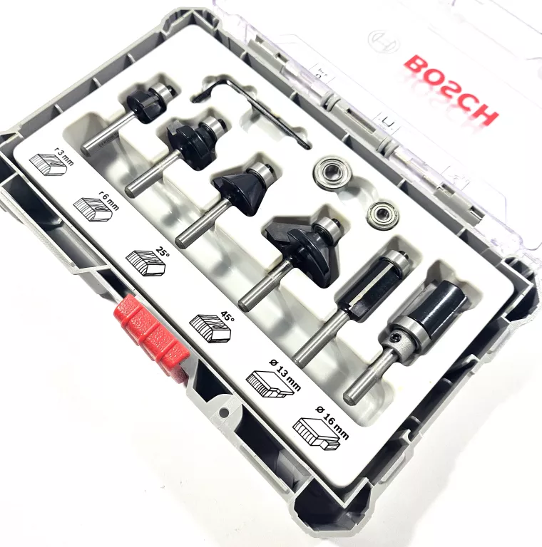 BOSCH 2607017468 ZESTAW FREZY 6 SZT DO DREWNA 6MM