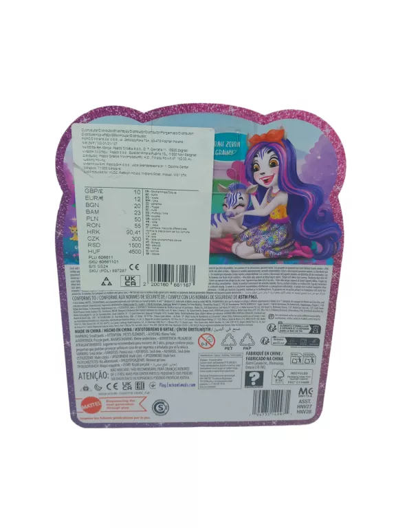 ENCHANTIMALS LALKA ZEMIRAH ZEBRA