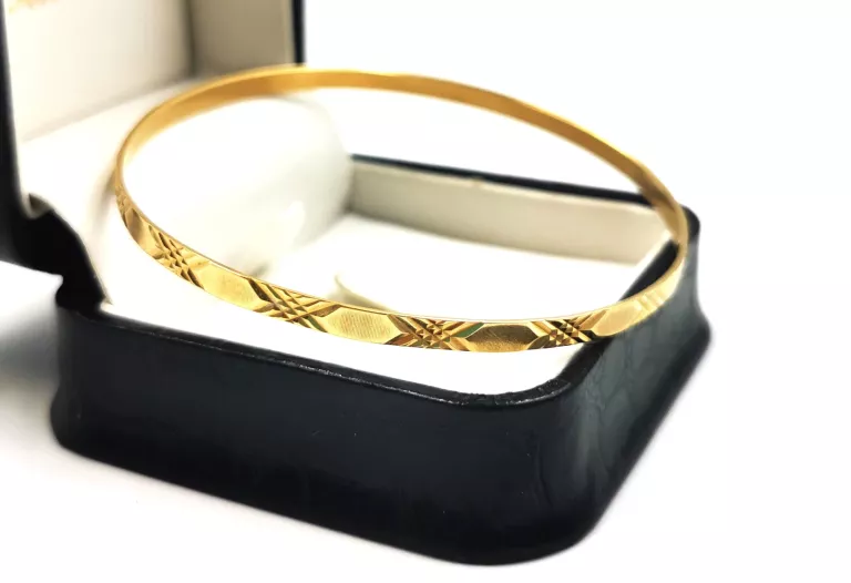 ZŁOTA BRANSOLETKA PRÓBY 750 ŚREDNICY: 6 CM