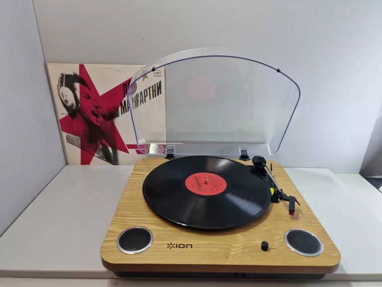 GRAMOFON ION MAX LP BK + PŁYTA