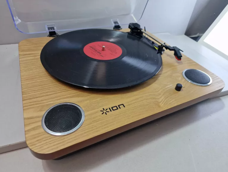 GRAMOFON ION MAX LP BK + PŁYTA
