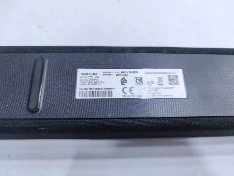 SOUNDBAR SAMSUNG HW-K360 + SUBWOOFER SAMSUNG PS-WK360 / OPIS