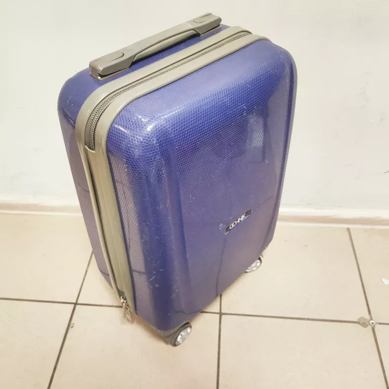 MAŁA WALIZKA OCHNIK GRANATOWA NA KÓŁKACH