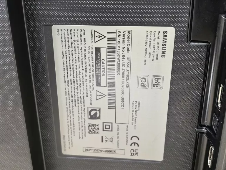 TELEWIZOR LED SAMSUNG UE55CU7192U 55" 4K UHD TIZEN TV