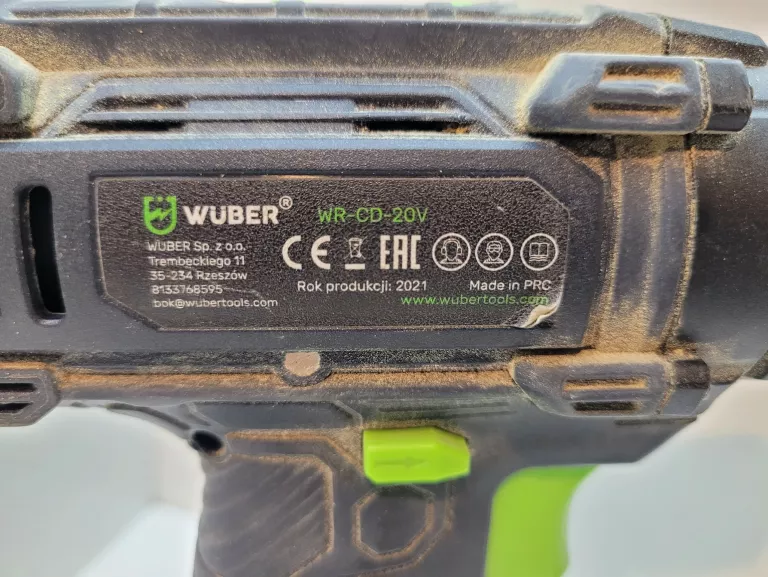 WKRĘTARKA WUBER WR-CD-20V + 2 AKU + ŁAD + WALIZKA