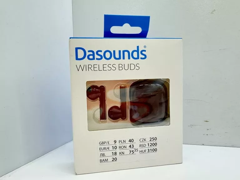 DASOUNDS WIRELESS BUDS SŁUCHAWKI BEZPRZEWODOWE CZARNE