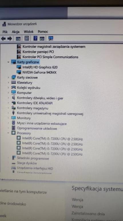 LAPTOP ACER ASPIRE 5 1TB I5 4GB WIN 10 + ZASILACZ
